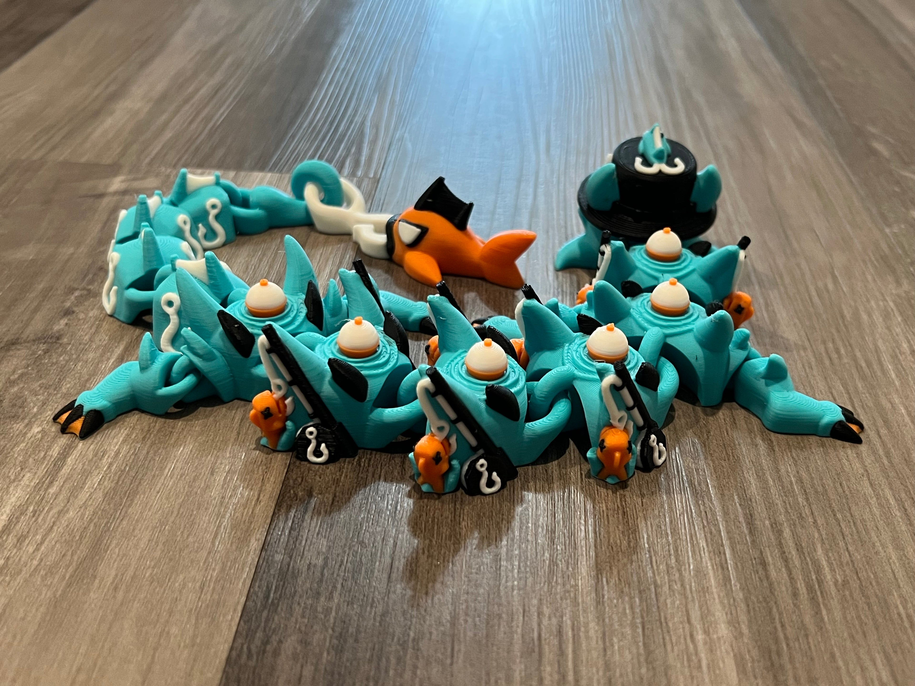 Fishing Dragon - Large - 3D Print