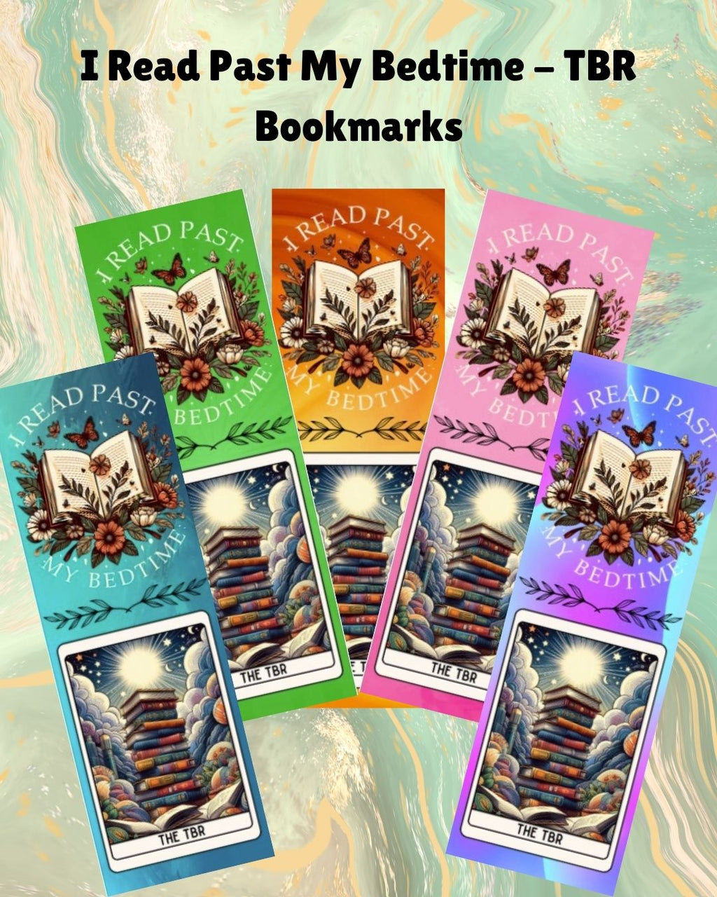 I Read Past My Bedtime - TBR Bookmark
