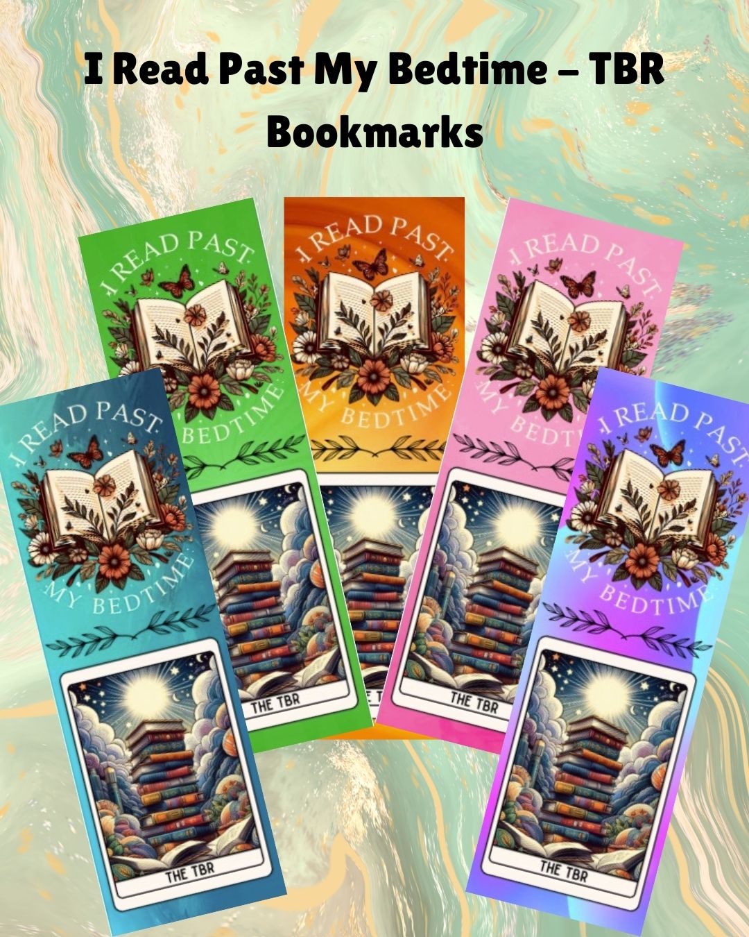 I Read Past My Bedtime - TBR Bookmark