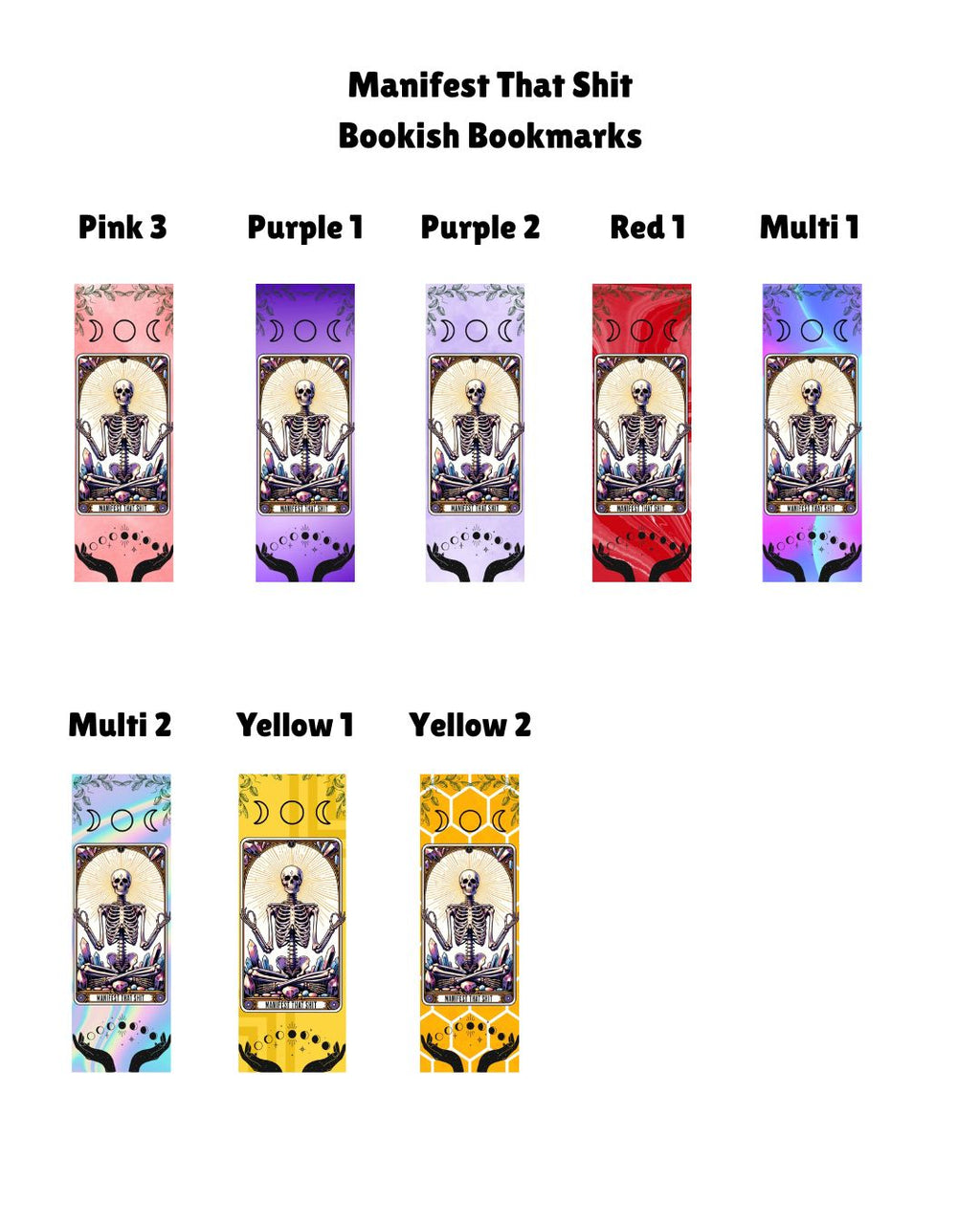 Manifest That Shit - Tarot Bookmark