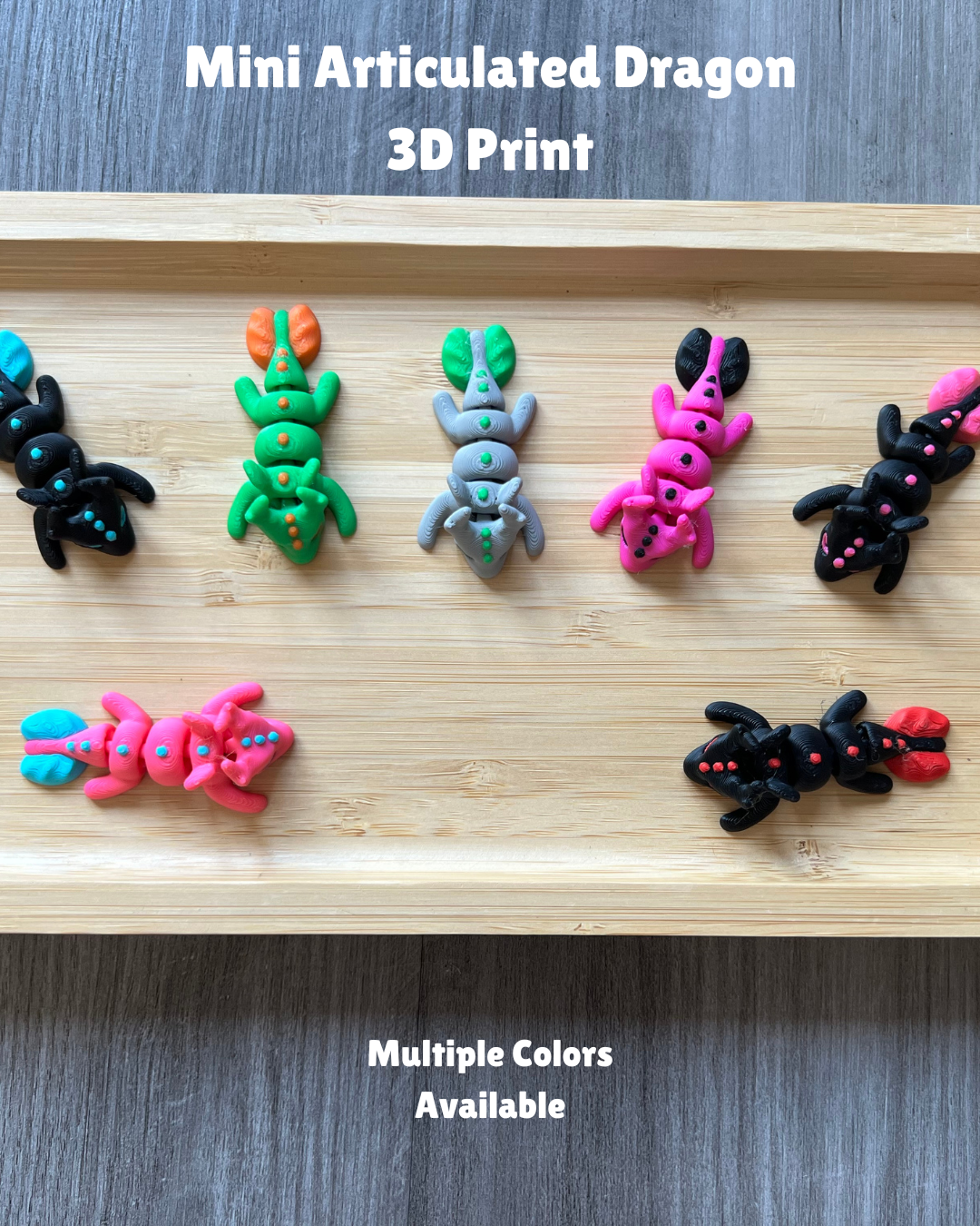 Mini Articulated Dragon 3D Print