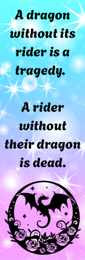 Fourth Wing - A Dragon Without Its Rider Quote - Bookmark