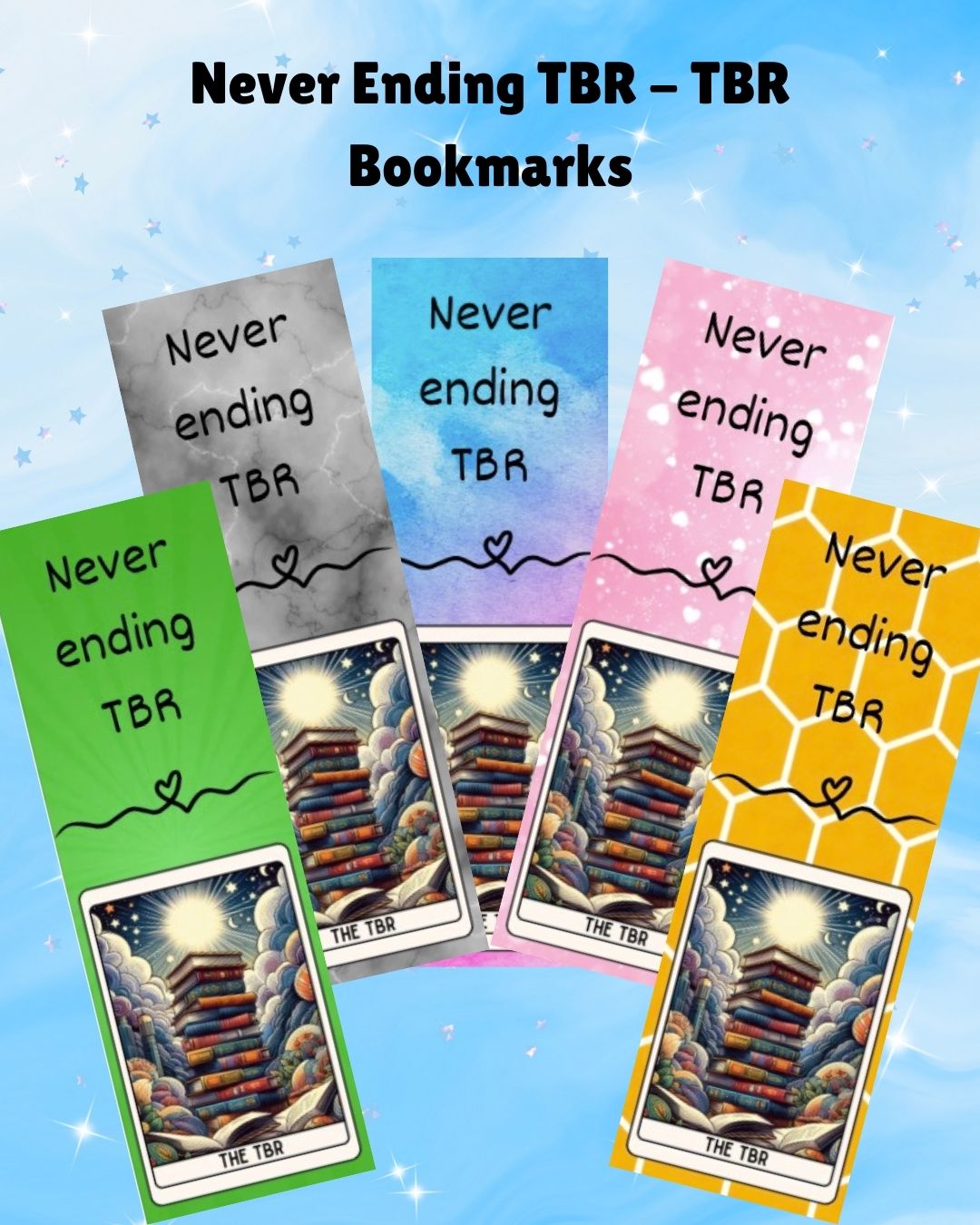 Never Ending TBR - TBR Card Bookmark
