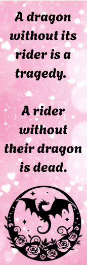 Fourth Wing - A Dragon Without Its Rider Quote - Bookmark