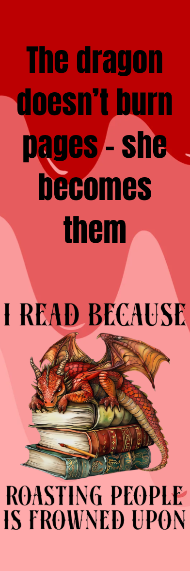 I Read Because Roasting People is Frowned Upon - Bookmark