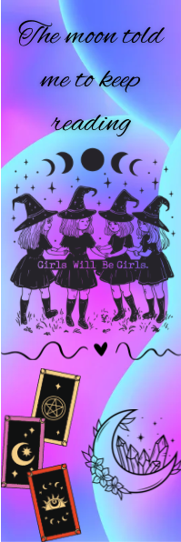 The Moon Told Me to Keep Reading - Witches Bookmark