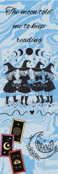 The Moon Told Me to Keep Reading - Witches Bookmark