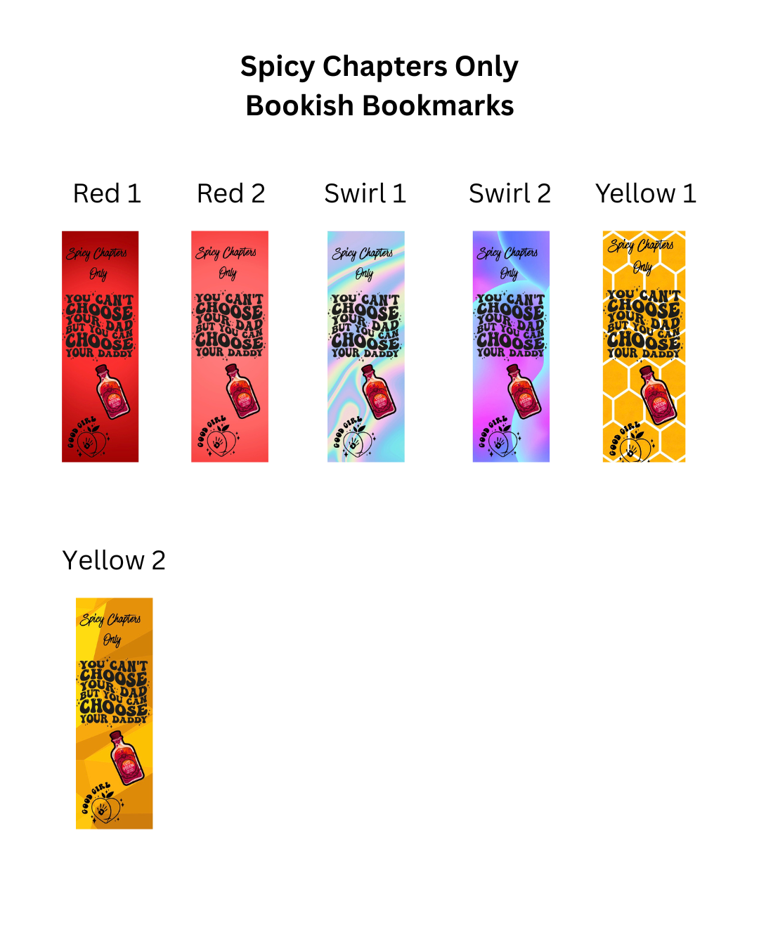 Spicy Chapters Only - You Can't Choose Your Dad But You Can Choose Your Daddy Bookmark