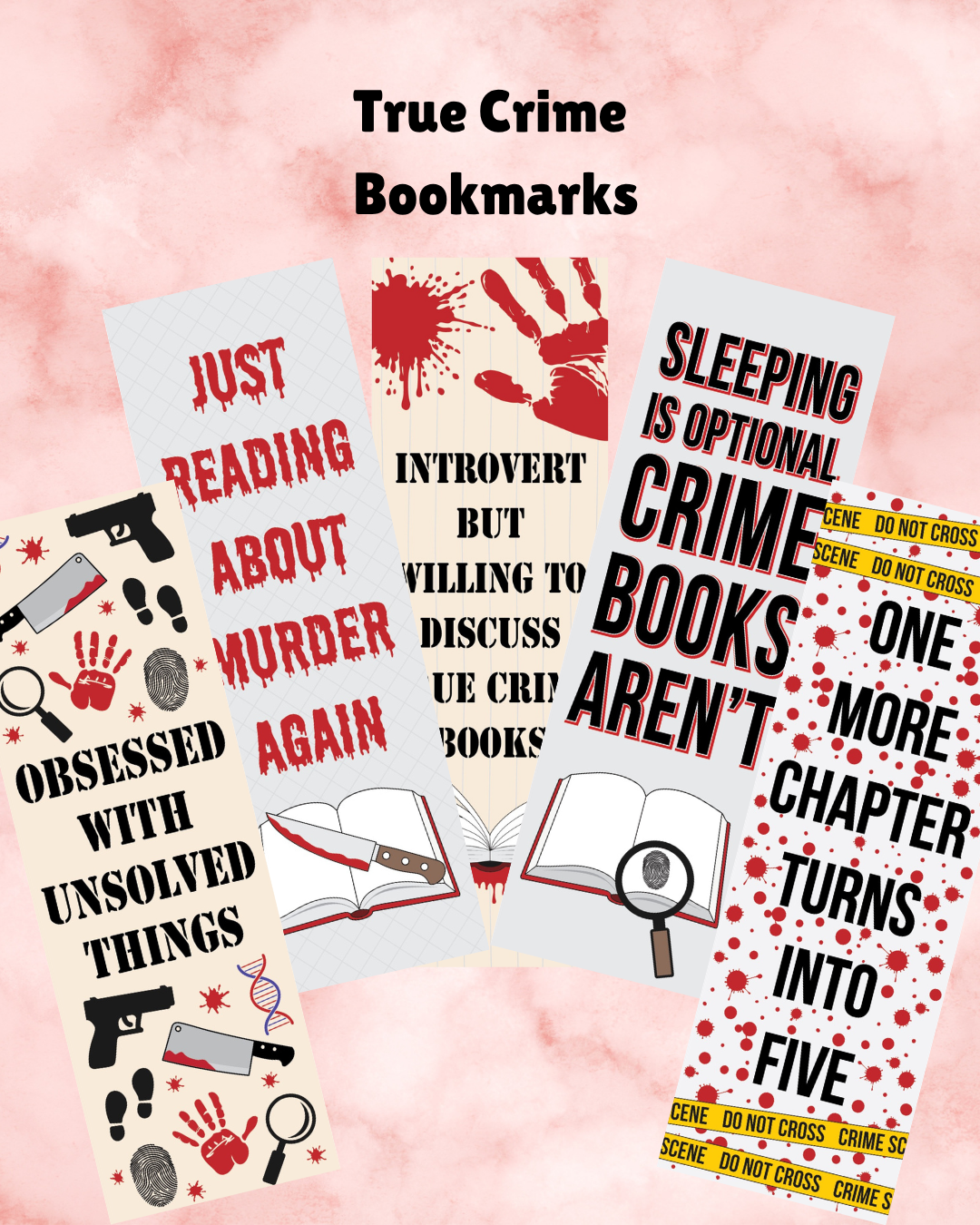 True Crime Bookmarks