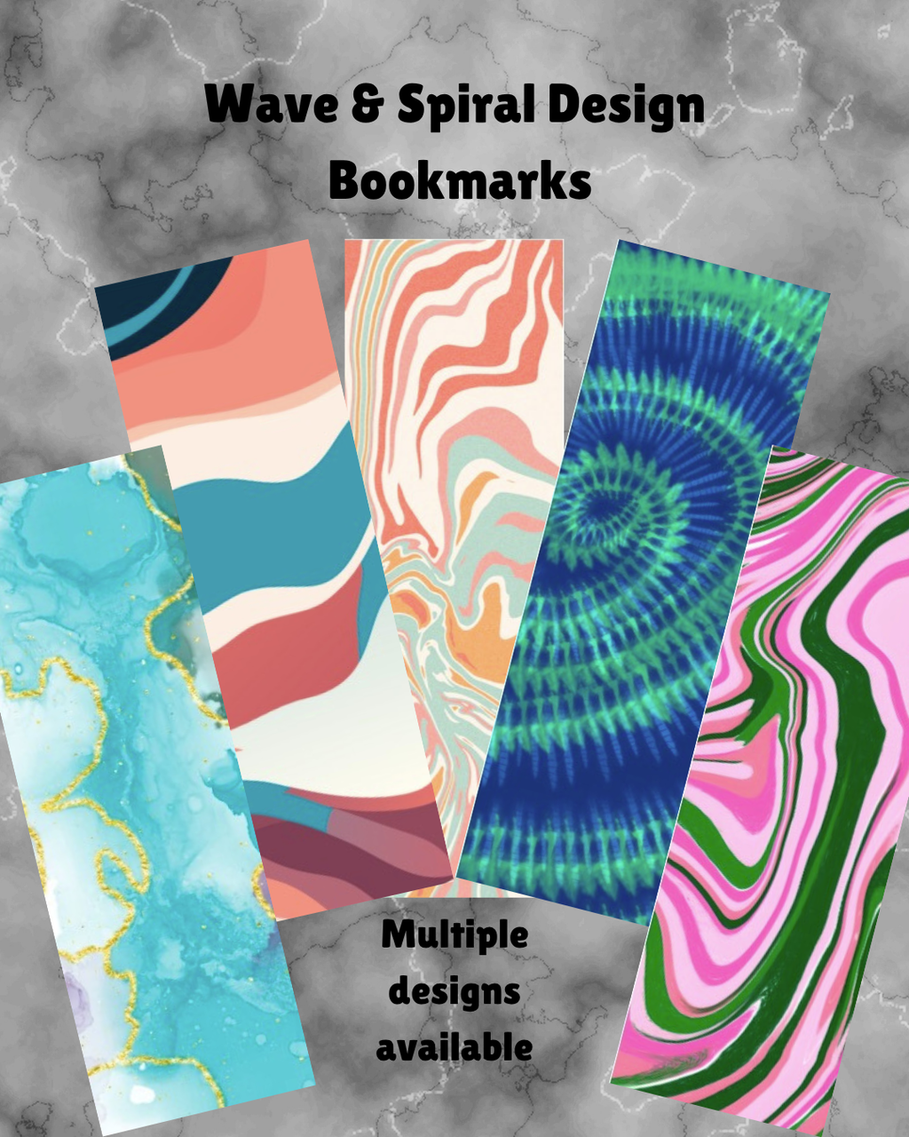 Wave & Spiral Bookmarks