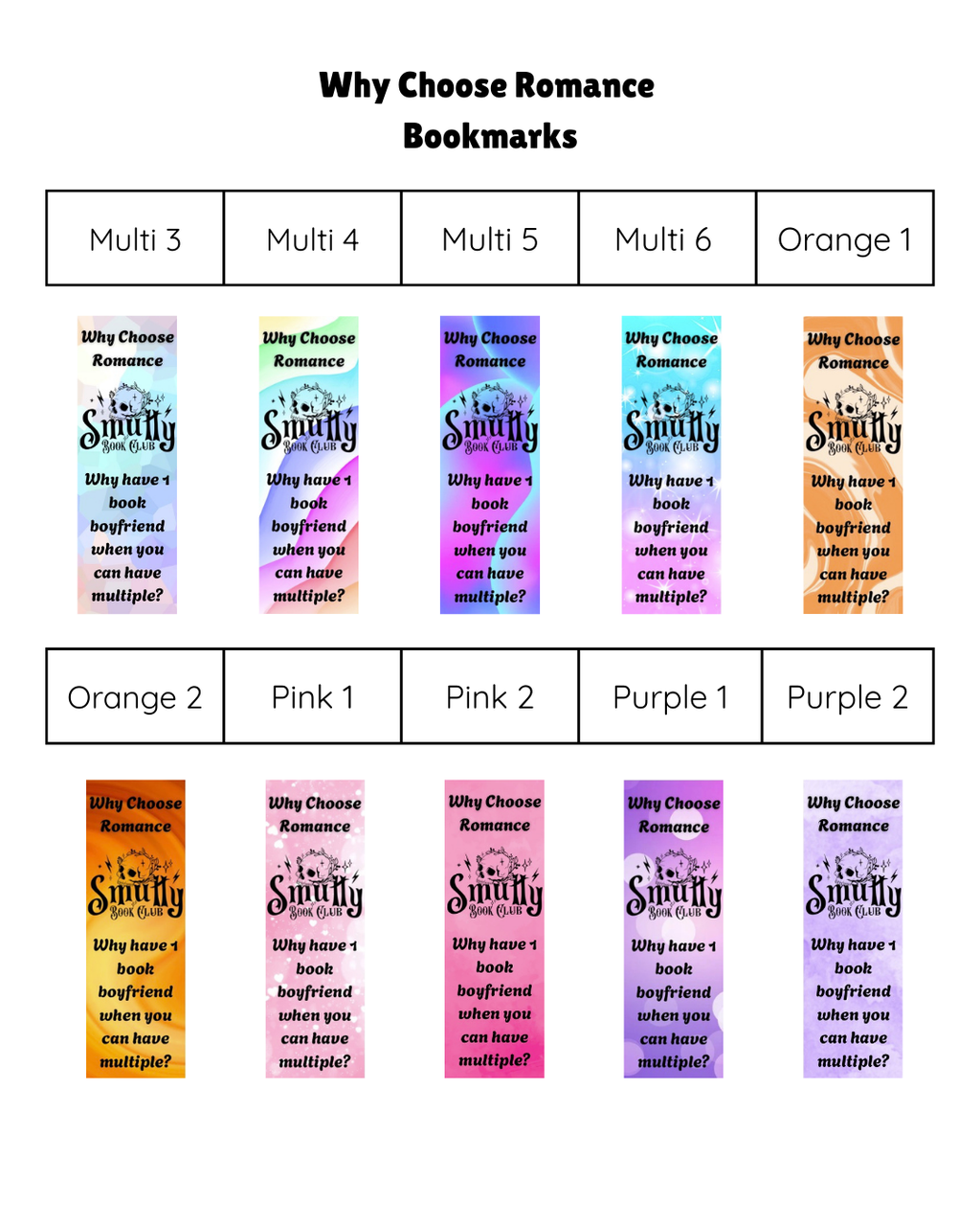 Why Choose Romance Bookmark