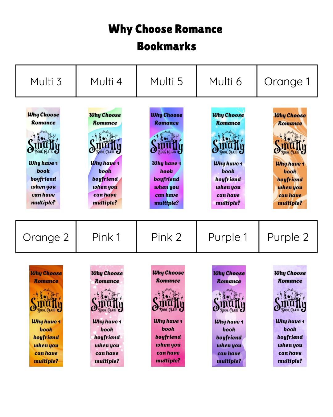 Why Choose Romance Bookmark
