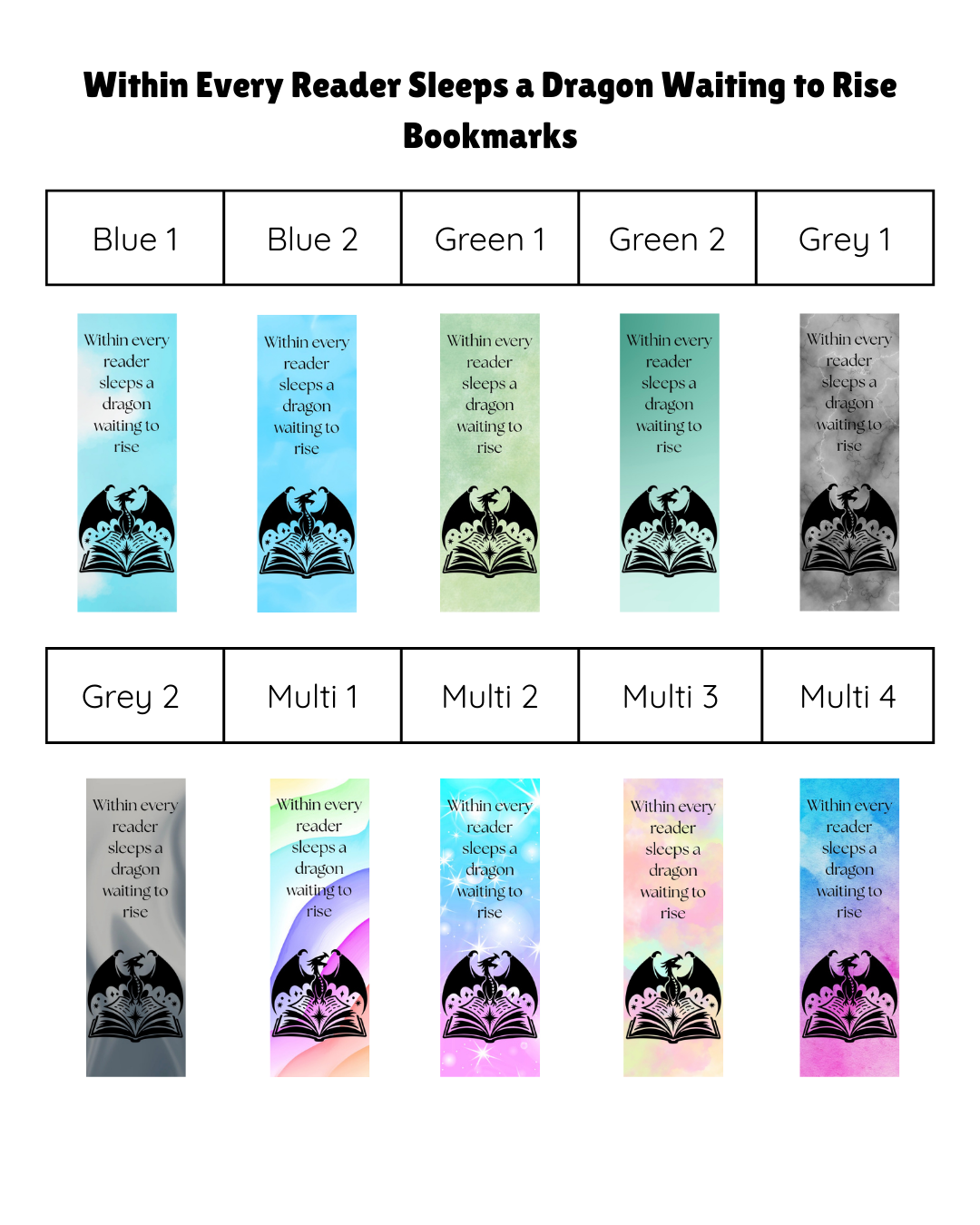 Within Every Reader Sleeps a Dragon Waiting to Rise - Bookmark