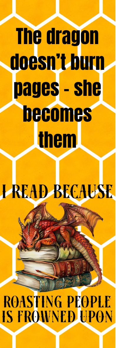 I Read Because Roasting People is Frowned Upon - Bookmark