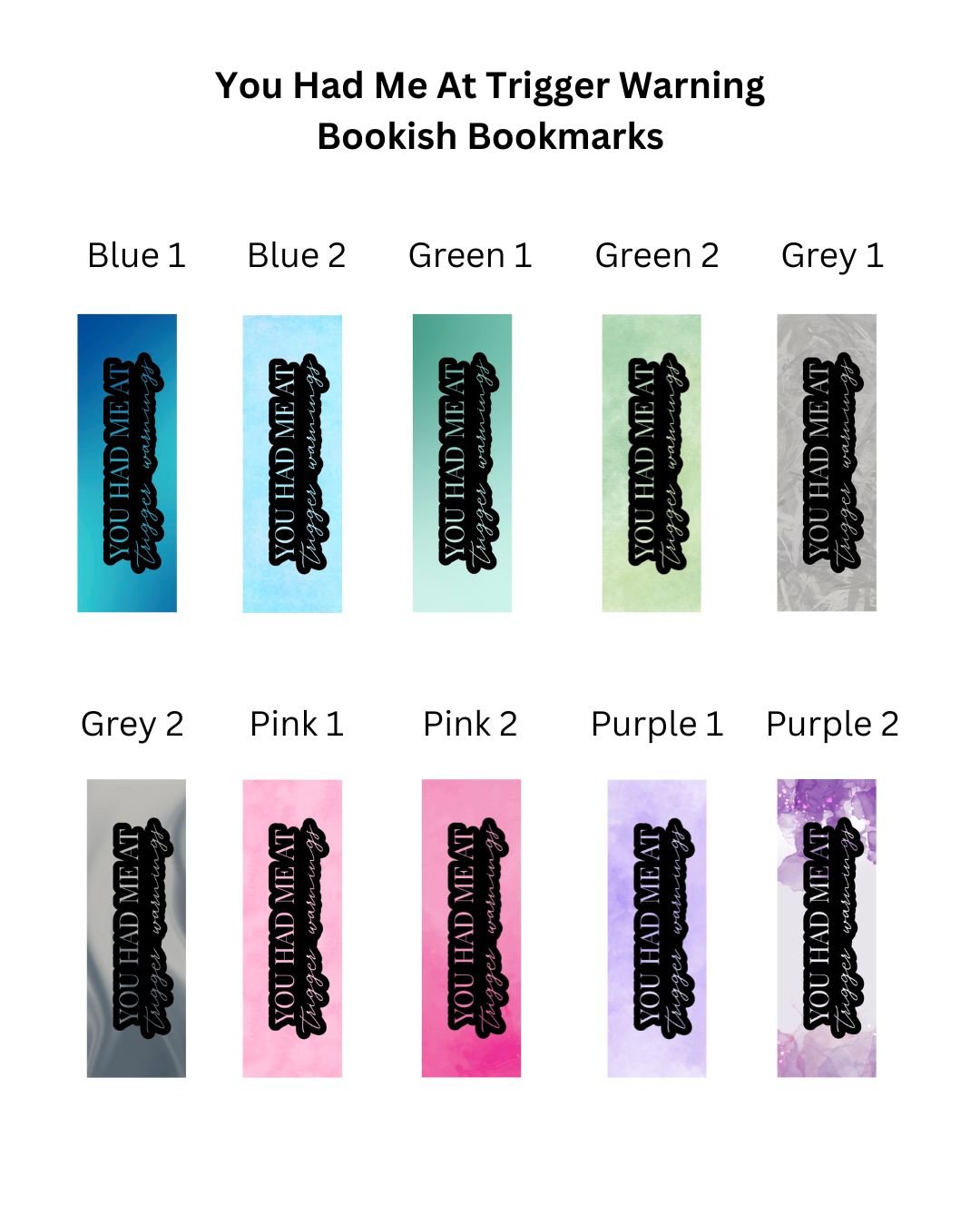 You Had Me At Trigger Warnings Bookmark